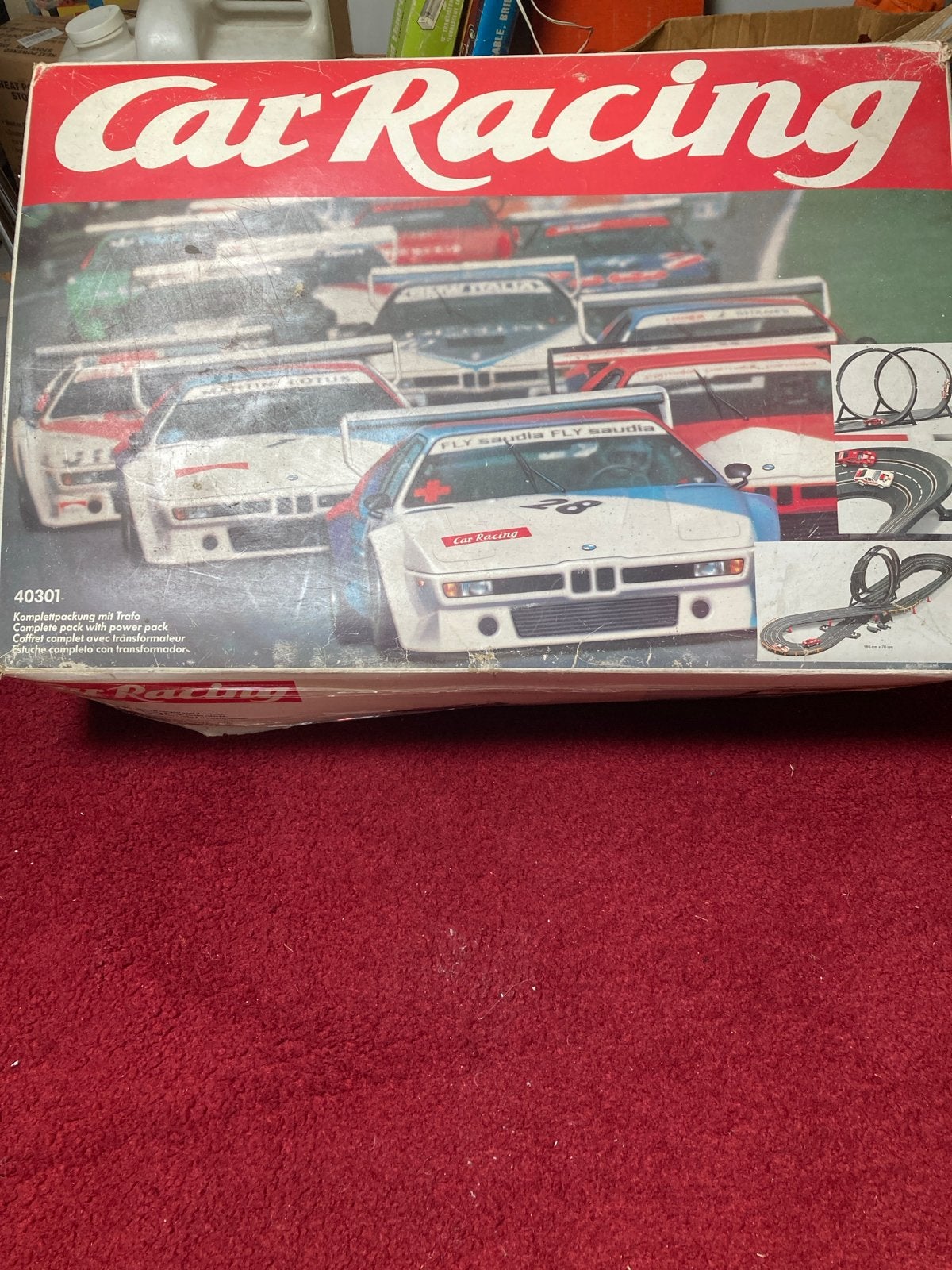 Vintage Carrera Car Racing racebaan - Compleet pakket, Ophalen, Carrera, Elektrisch, Racebaan