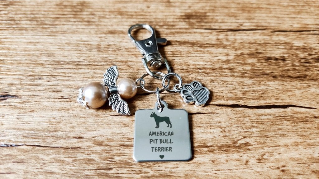 Hanger Amerikaanse Pitbull terriër RVS Lucky angel, Verzenden, Nieuw, Hanger