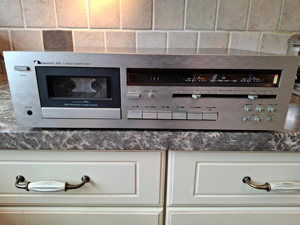 Nakamichi 480 cassettedeck,geheel gereviseerd,een beauty, Ophalen of Verzenden, Overige merken