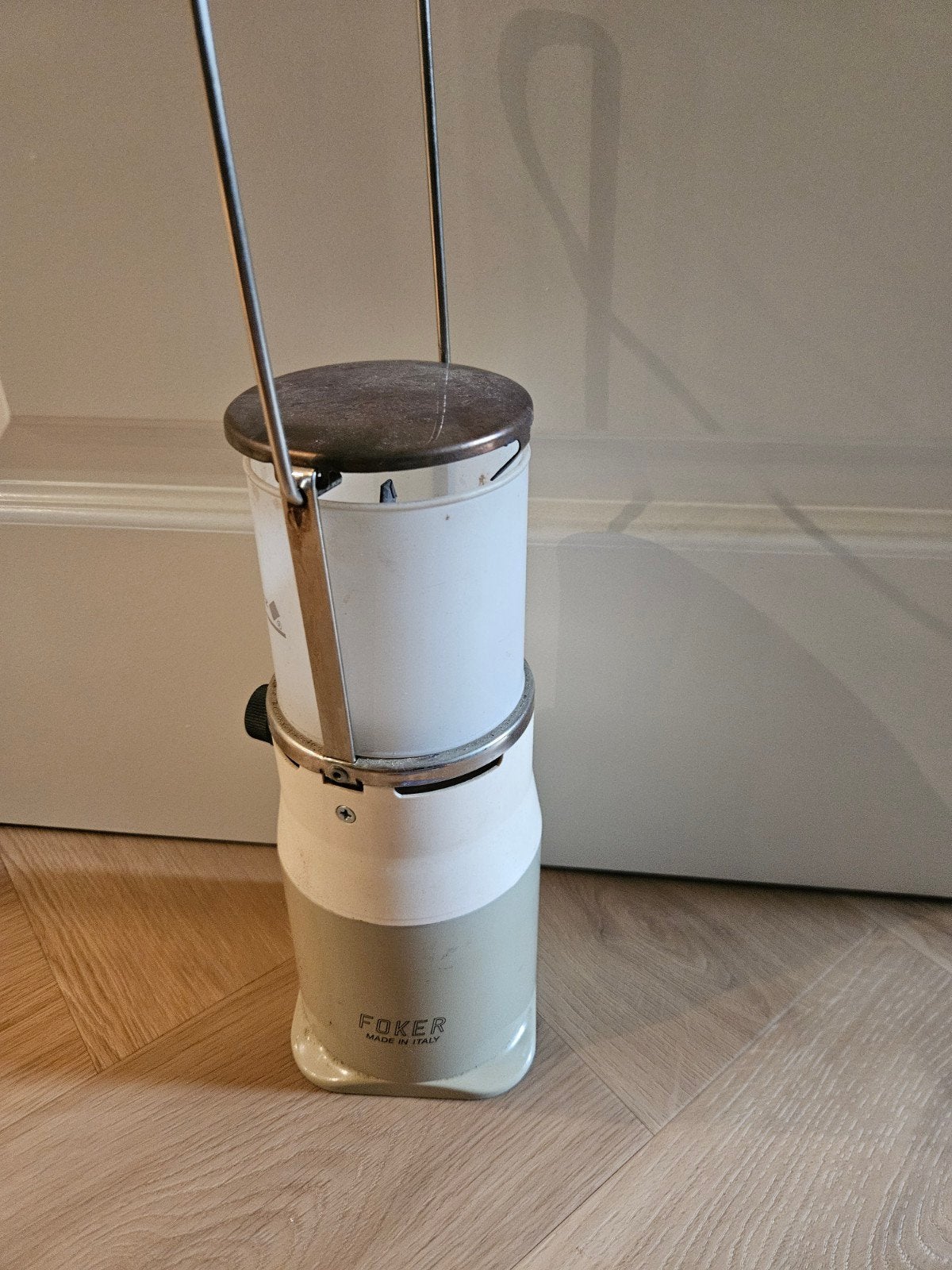 Vintage Campingaz Foker Gaslamp met Coleman onderdelen, Ophalen, Gebruikt