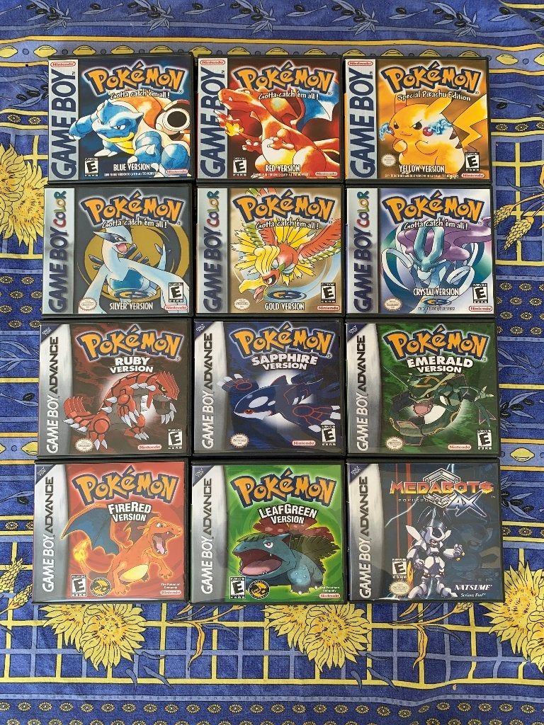 Complete set Pokemon Gameboy GBA Custom Game Cases, Ophalen of Verzenden, Nieuw, Overige typen
