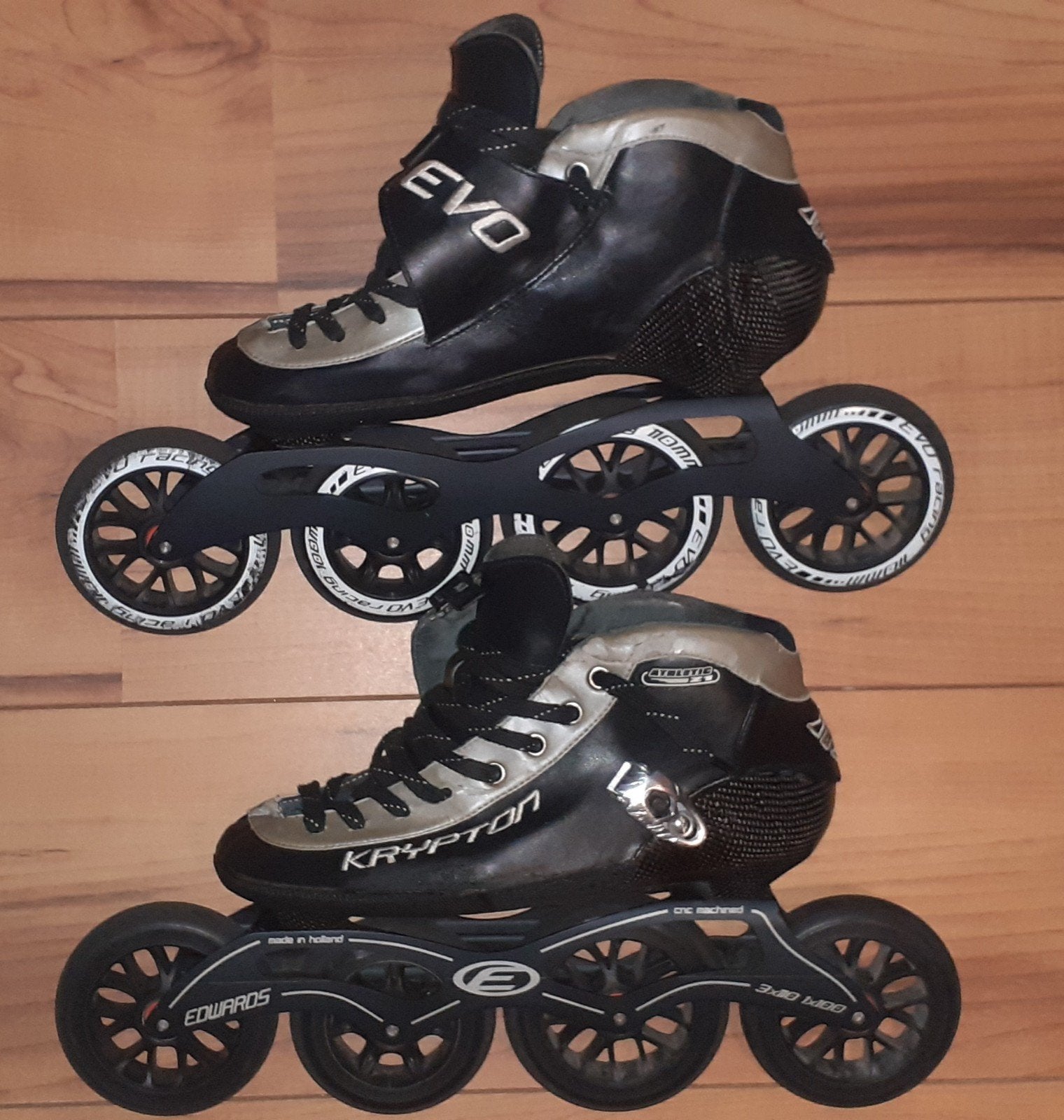 Evo Krypton Z1 wedstrijdskeelers maat 43, igst!, Sport en Fitness, Skeelers, Gebruikt, Heren, Inline skates 4 wielen, Ophalen
