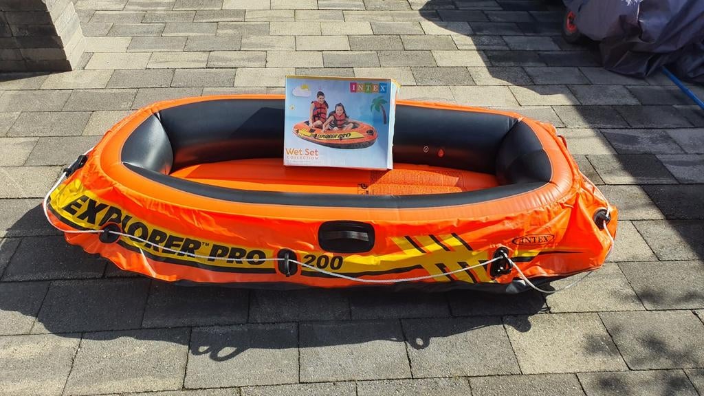Intex Explorer Pro 200 Opblaasboot - Zgan met doos, Ophalen, Zo goed als nieuw