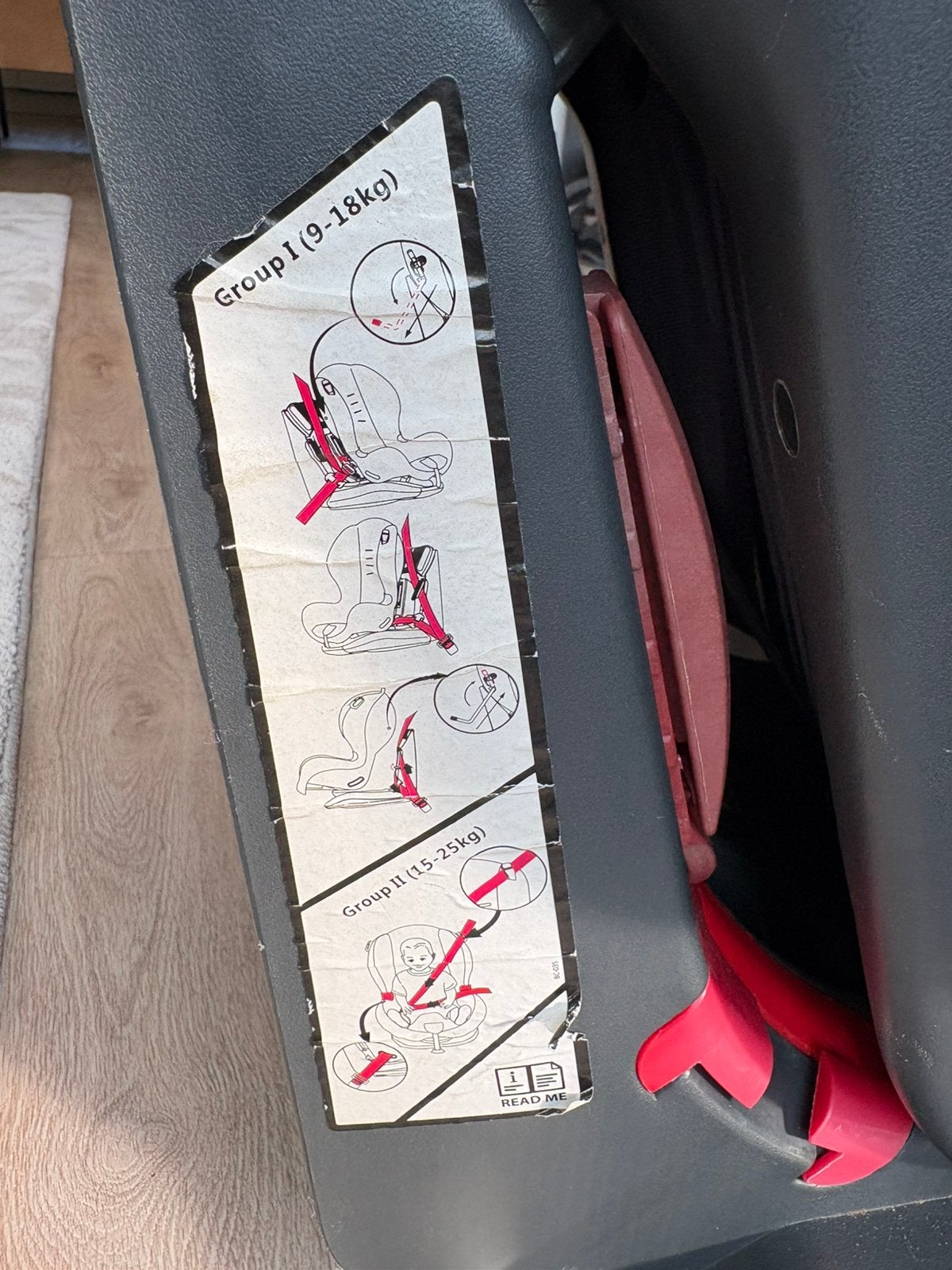 Autostoel, Overige merken, Autogordel, 15 t/m 36 kg, Slaapstand