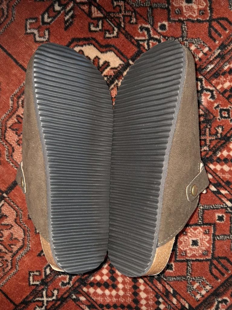 Orthopedisch Suède Kurk Slippers dames, Ophalen of Verzenden, Zo goed als nieuw