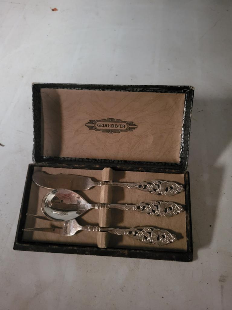 Te koop zuurcouvert( belegset) merk gero zilver, Ophalen of Verzenden