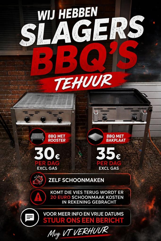 Slagers bbq tehuur, Ophalen