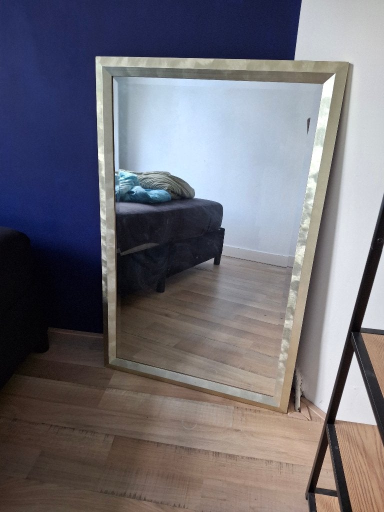 Spiegel 72,5 x 112 cm, Ophalen, 100 tot 150 cm, Zo goed als nieuw, Rechthoekig