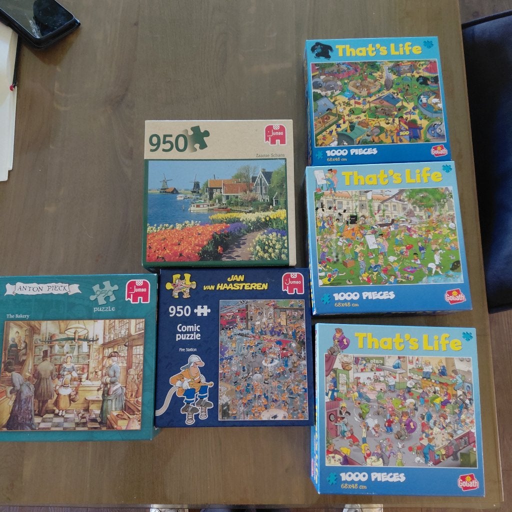 puzzels, Ophalen, 500 t/m 1500 stukjes, Zo goed als nieuw, Legpuzzel
