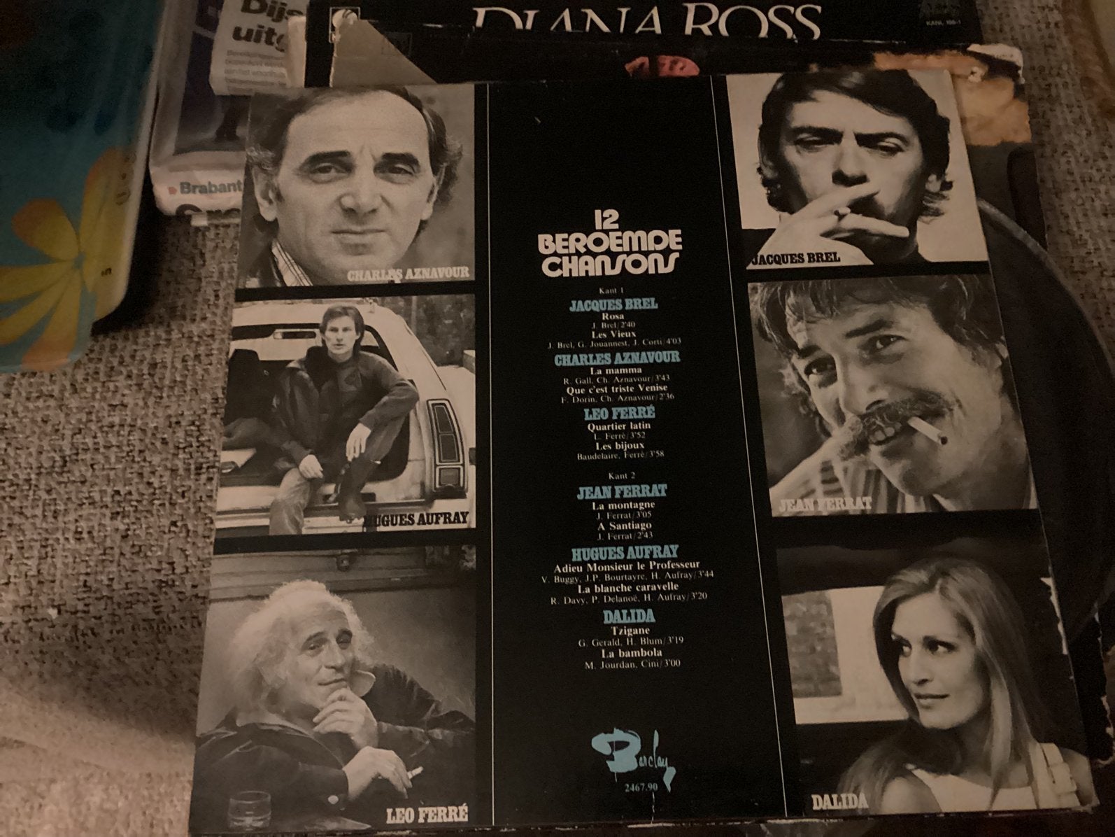 12 beroemde Franse Chansons LP, Vanaf 12 jaar, Ophalen of Verzenden, Zo goed als nieuw, Oorlog of Misdaad