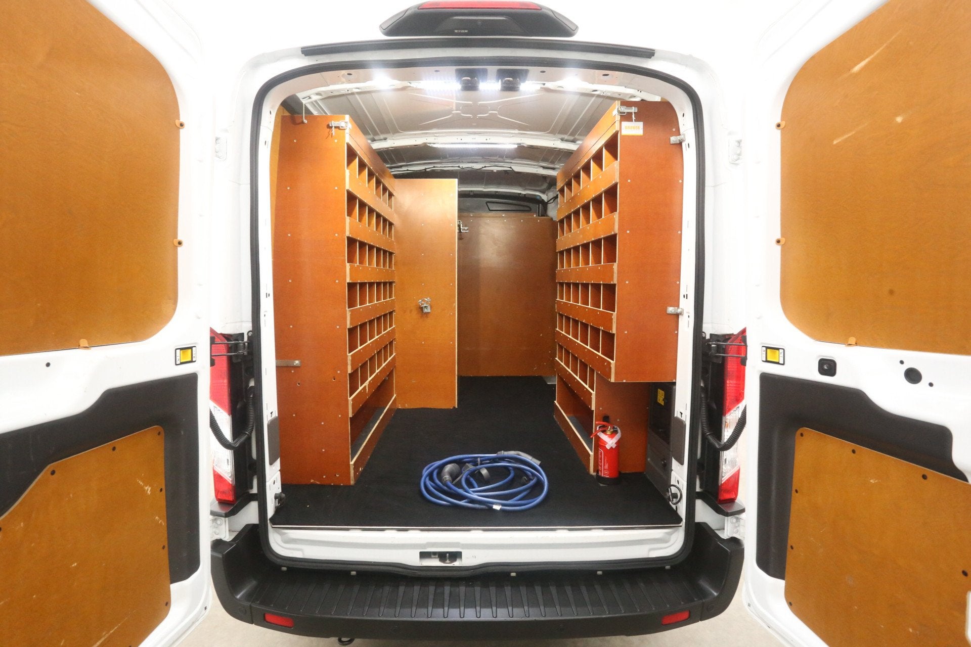 Ford E-Transit L2H2 68 kWh 184PK | Snelladen | SOH 96% | Cli, Automaat, 750 kg, Wit, Origineel Nederlands