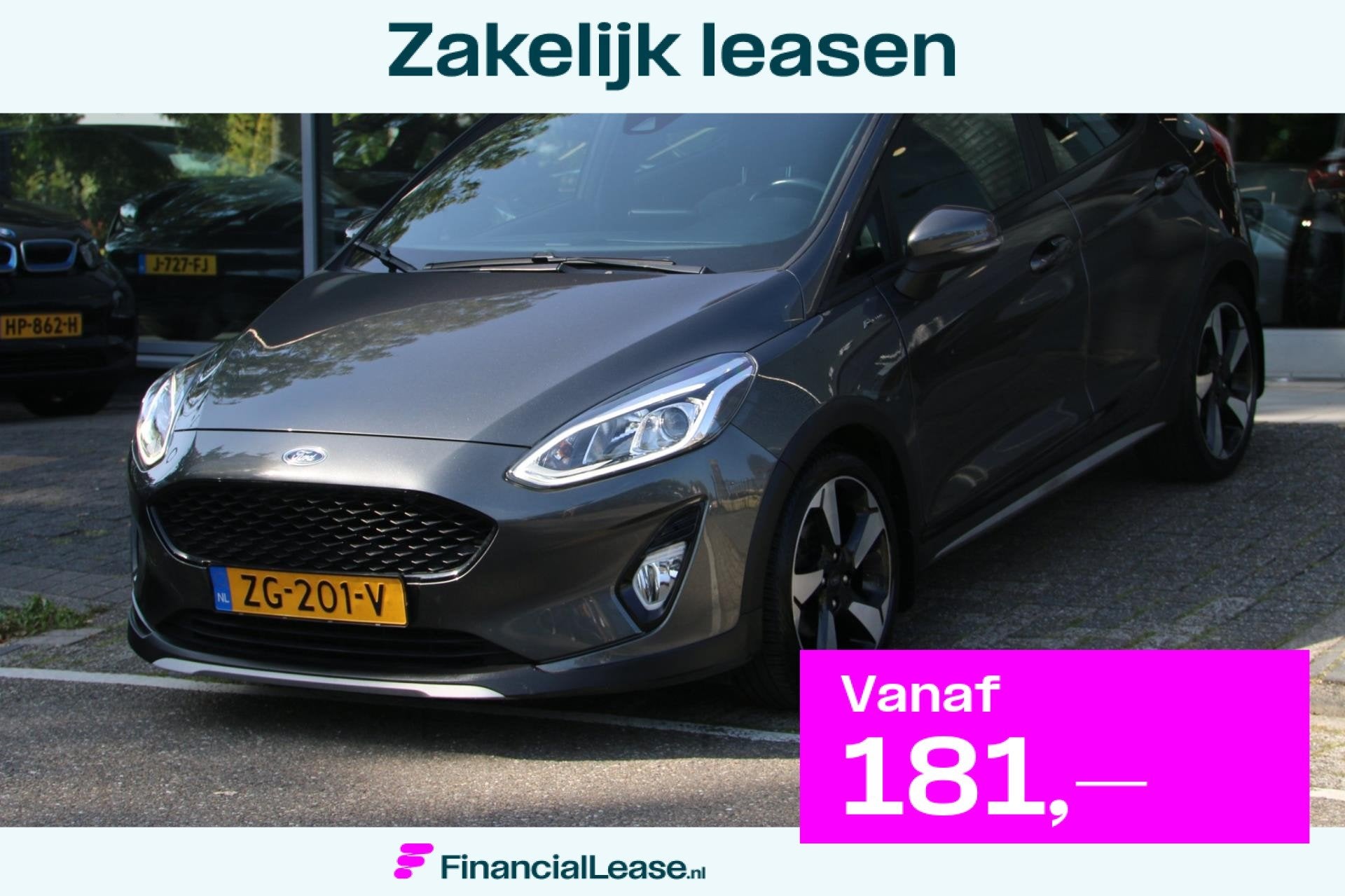 Ford Fiesta 1.0 EcoBoost Active AUTOMAAT PANO-DAK NAP!, Dealer onderhouden, Stof, Gebruikt, Euro 6