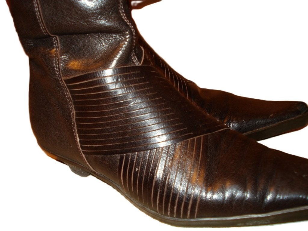 Vintage laarsen van Dick Boons 38-39, Kleding | Dames, Bruin, Lage of Enkellaarzen, Ophalen of Verzenden, Zo goed als nieuw