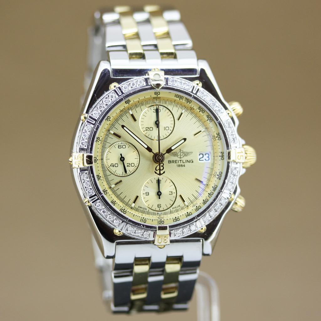 Breitling Chronomat D13048 Diamant, Staal, Gebruikt, Breitling, Polshorloge