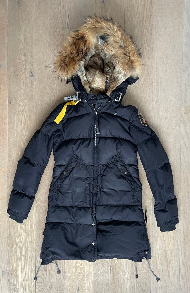 Blauwe Parajumpers jas Long Bear mt XS (evt S), Blauw, Nieuw, Maat 34 (XS) of kleiner, Parajumpers
