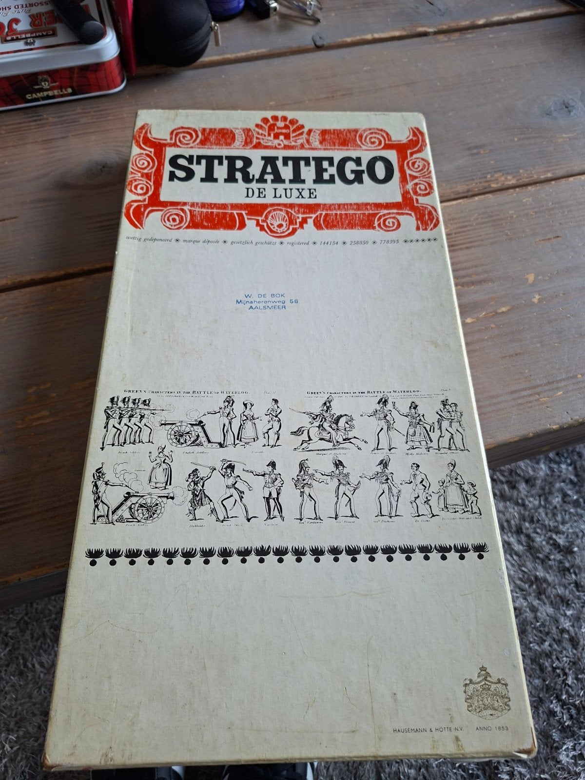 Stratego de Luxe - Vintage Bordspel, Hobby en Vrije tijd, Gezelschapsspellen | Bordspellen, Een of twee spelers, Ophalen of Verzenden