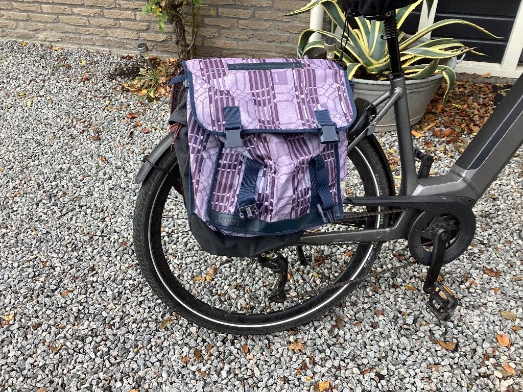 Dubbele fietstas, Ophalen, Gebruikt