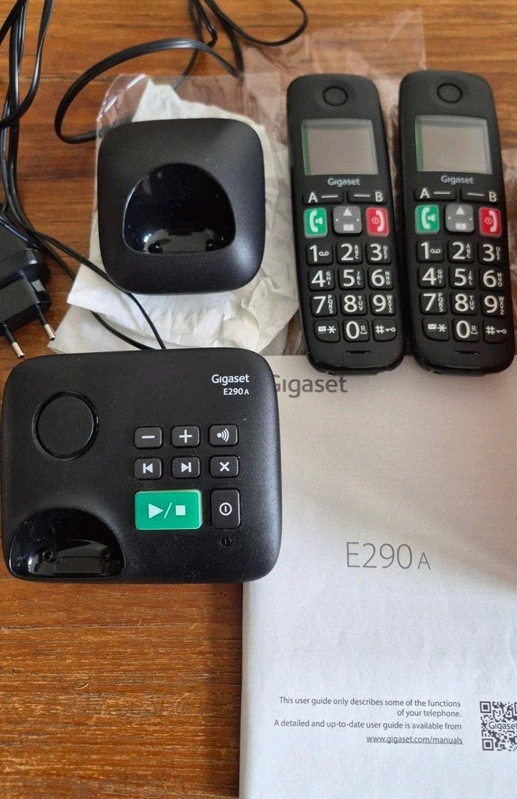 Gigaset E290A Duo Draadloze Telefoon met Antwoordapparaat, Ophalen of Verzenden, Zo goed als nieuw, 2 handsets