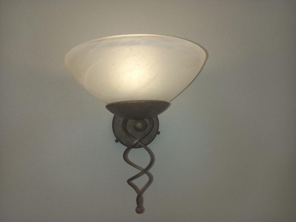 lampen, Ophalen of Verzenden, Gebruikt, Glas
