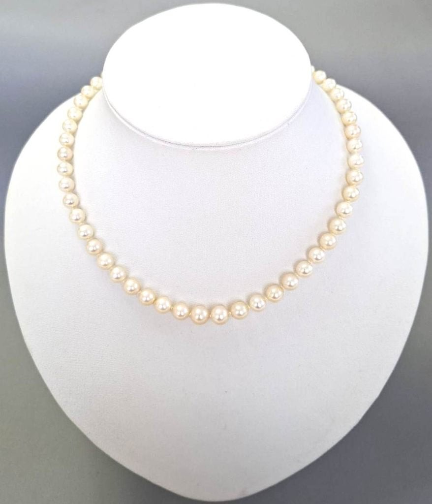 Schitterende Akoya Zoutwater Parel Ketting 42 CM, Ophalen of Verzenden, Zilver, Ketting, Met edelsteen