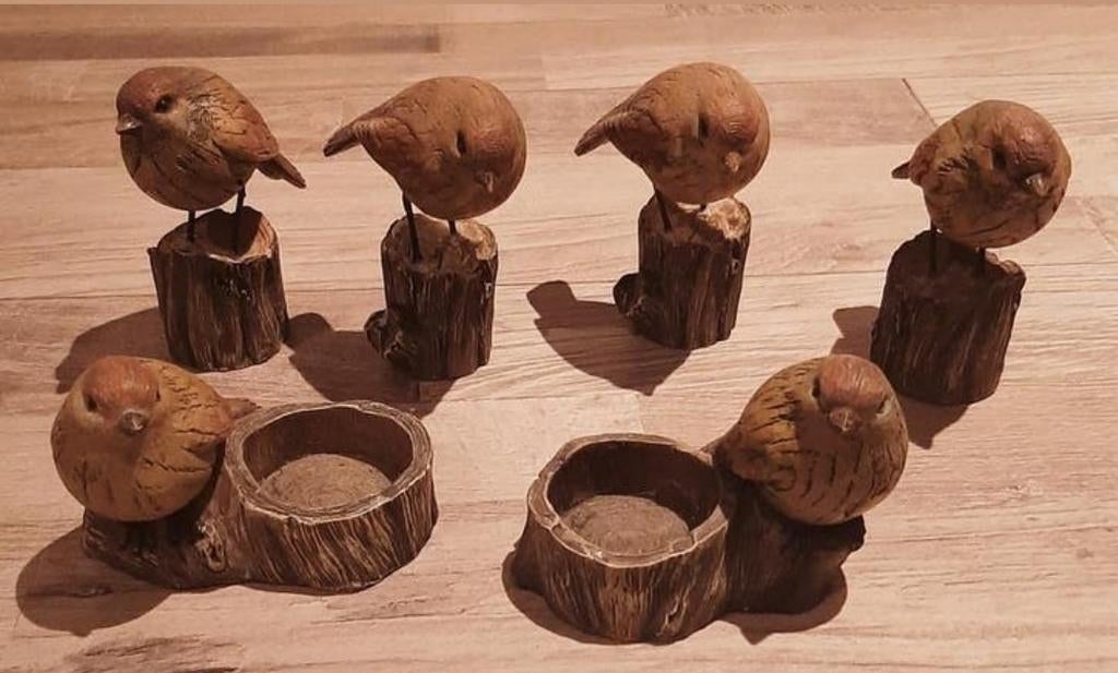 Decoratieve vogeltjes, Ophalen of Verzenden, Vogel, Beeldje of Figuurtje