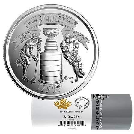 Canada - 25 cent 2017 - 125th Anniversary of The Stanley Cup, Verzenden, Noord-Amerika, Losse munt