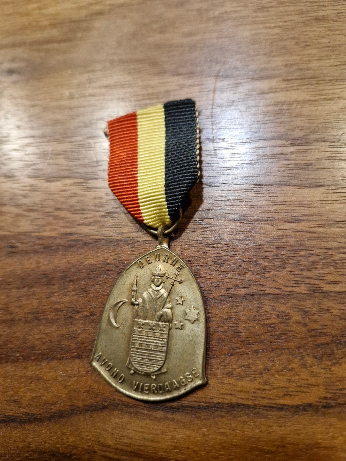 289 Deurne Avond Vierdaagse Medaille met Belgische Vlag, Postzegels en Munten, Ophalen of Verzenden