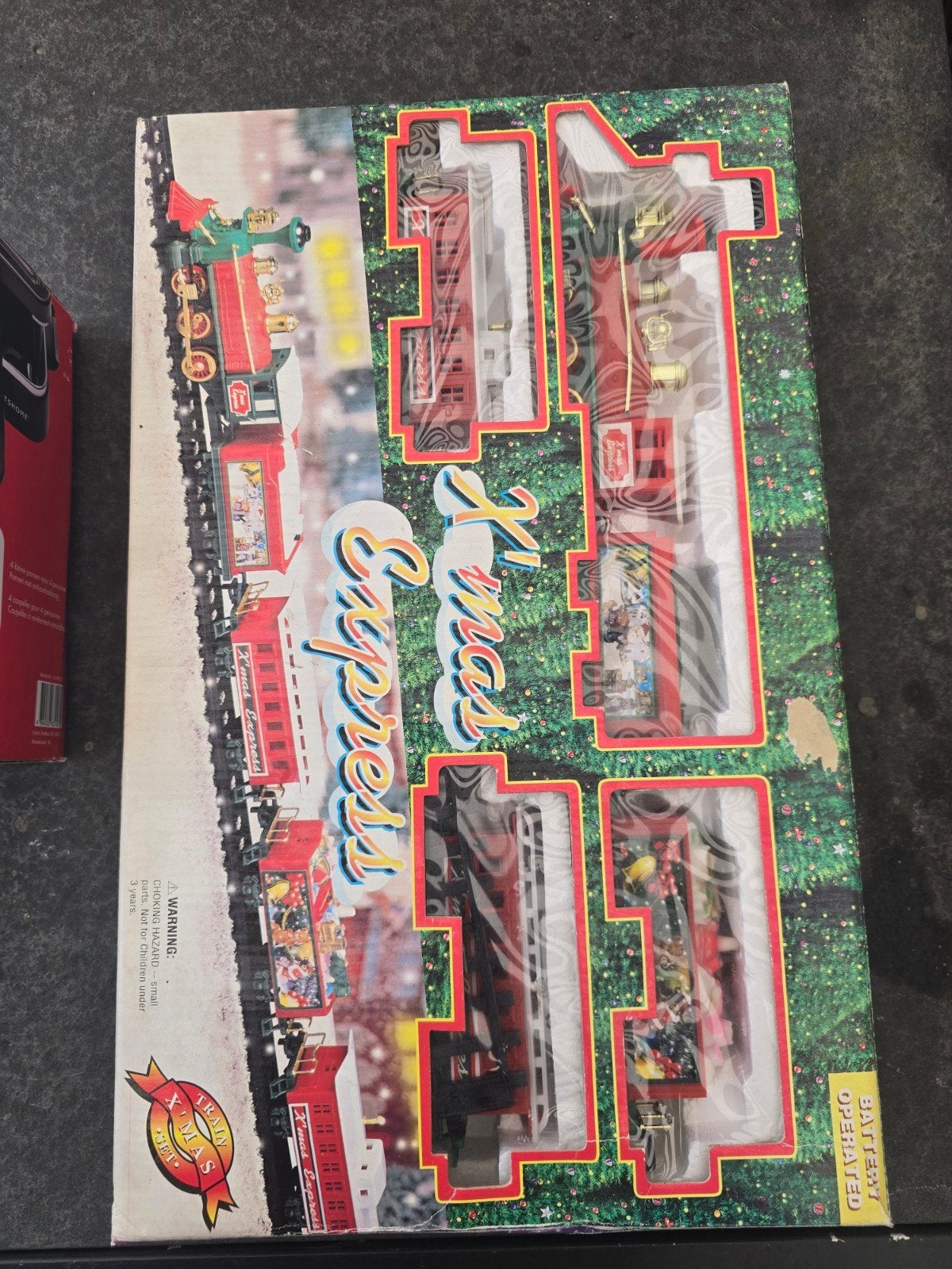 X'mas Express Treinset - Batterij Aangedreven (DOOS 4), Hobby en Vrije tijd, Modeltreinen | H0, Ophalen of Verzenden