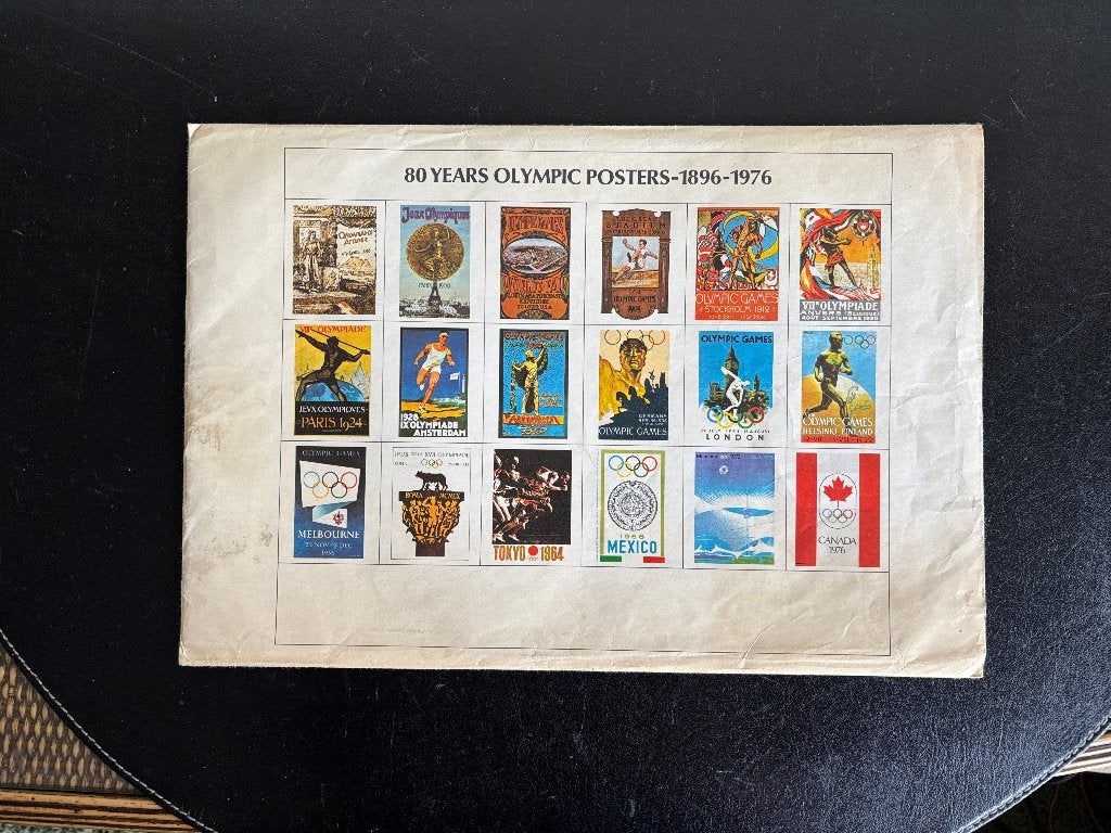 80 years olympic posters - Compleet - Mooie staat, Verzamelen, Ophalen of Verzenden, Gebruikt, A1 t/m A3, Sport