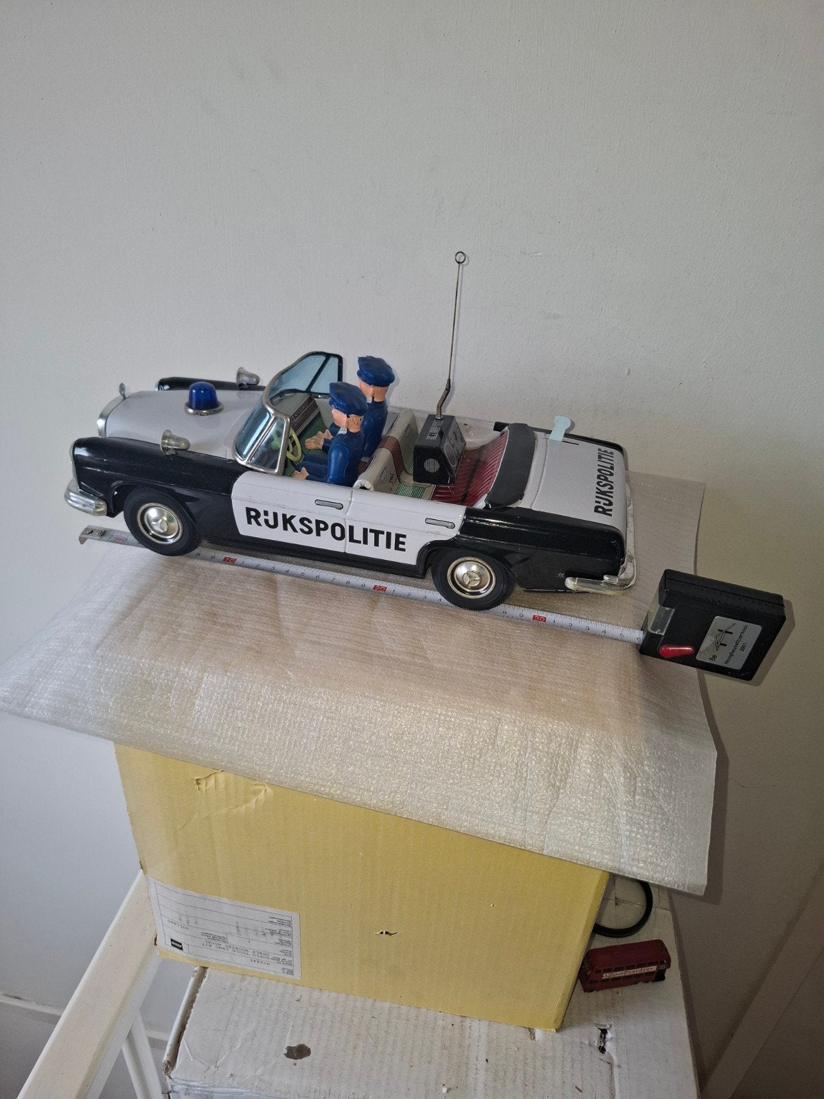 Jaren 60 blikken Mercedes Cabriolet Rijkspolitie zie foto's, Antiek en Kunst, Ophalen of Verzenden