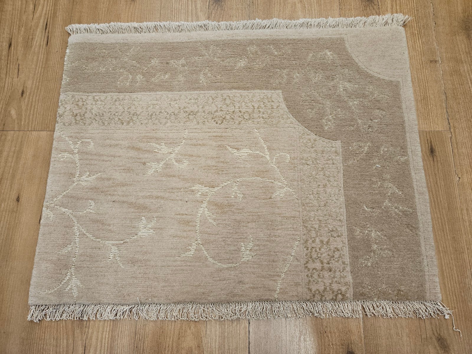 Handgeknoopt oosters tapijt modern 54x70