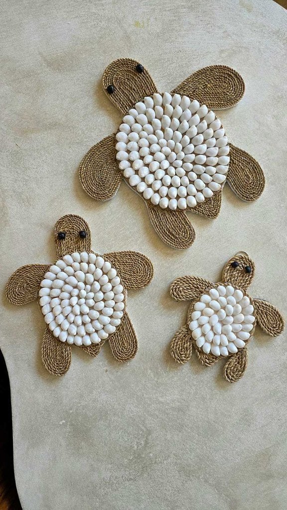 Wanddecoratie schildpad siput 1 uit Bali, Huis en Inrichting, Woonaccessoires | Wanddecoraties, Ophalen of Verzenden, Natuurlijk materiaal