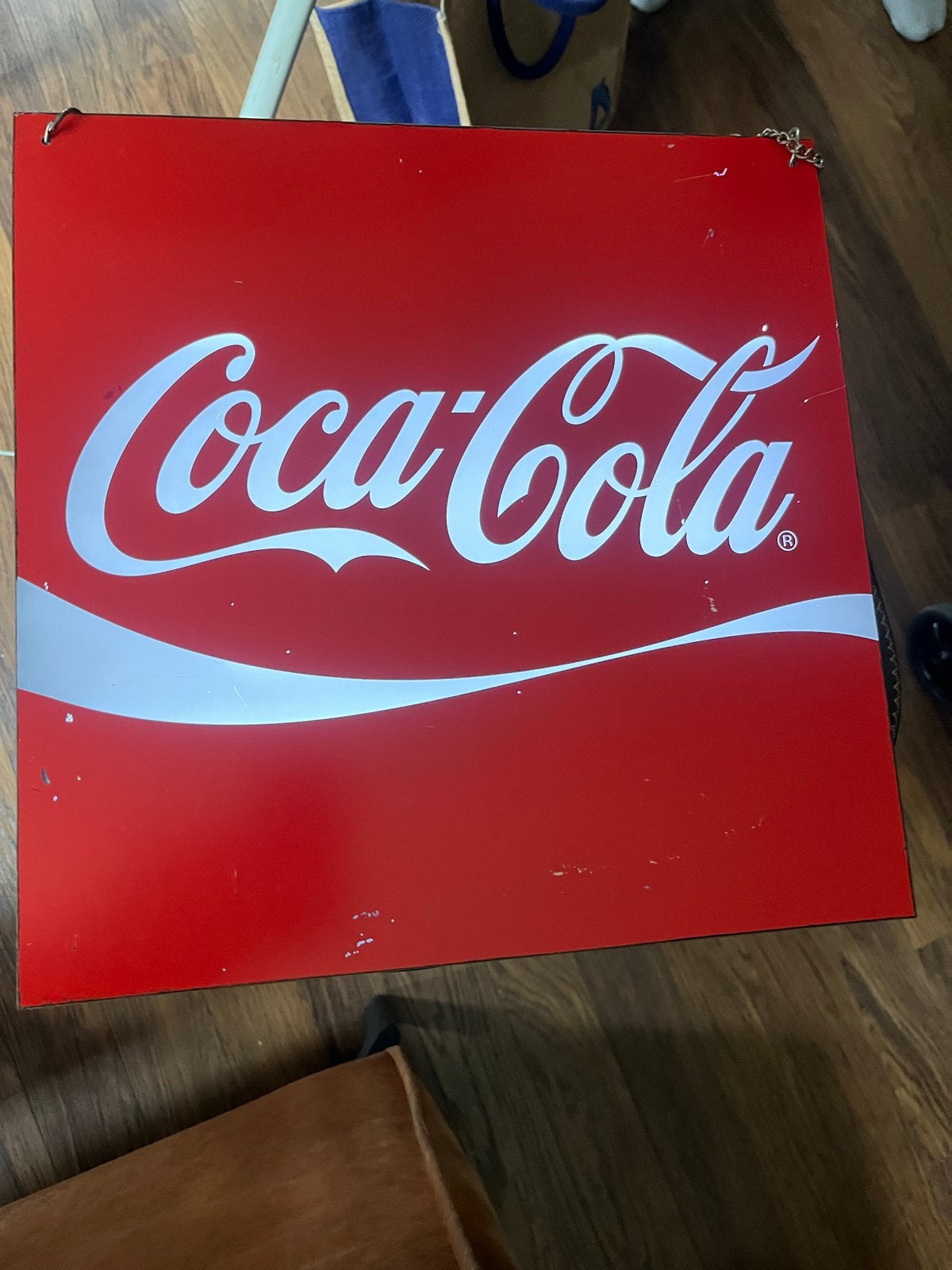 Coca-Cola Lichtbord - Vintage lichtbord, Ophalen of Verzenden, Gebruikt, Lichtbak of (neon) lamp