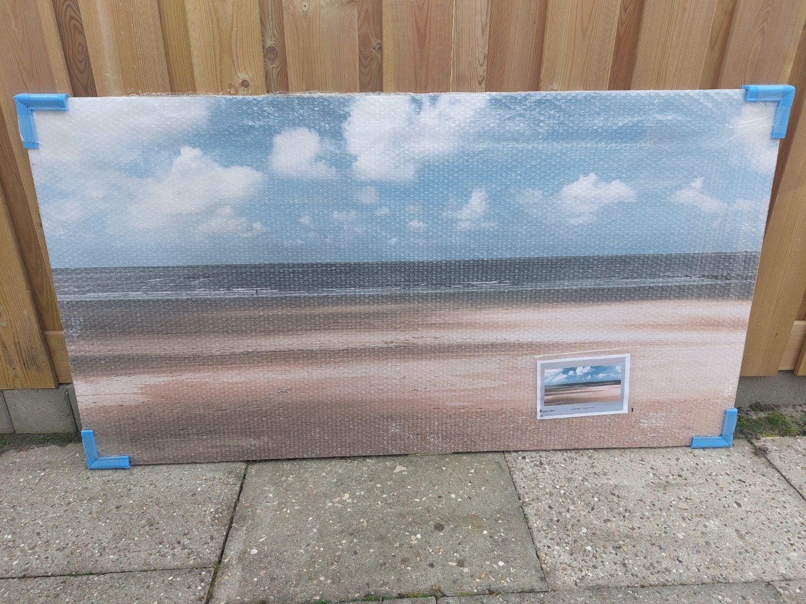 Nieuwe dibond plaat strand 150 x 80 cm (binnen en buiten), Ophalen, Nieuw