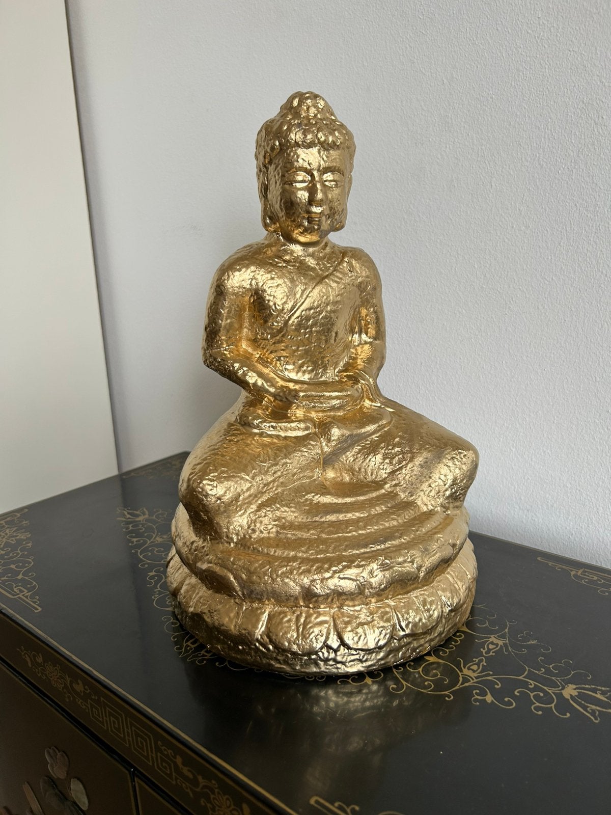 Mediterende aardewerk Boeddha, Ophalen of Verzenden, Zo goed als nieuw