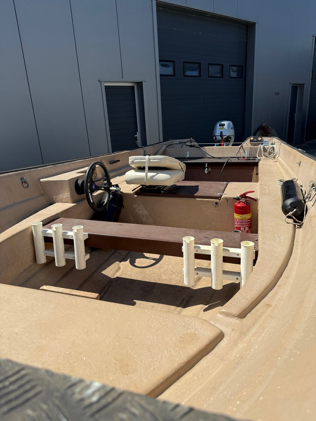 Rana 17 visboot met Honda 10 pk buitenboordmotor, Ophalen, Gebruikt, Viertaktmotor, 10 tot 30 pk