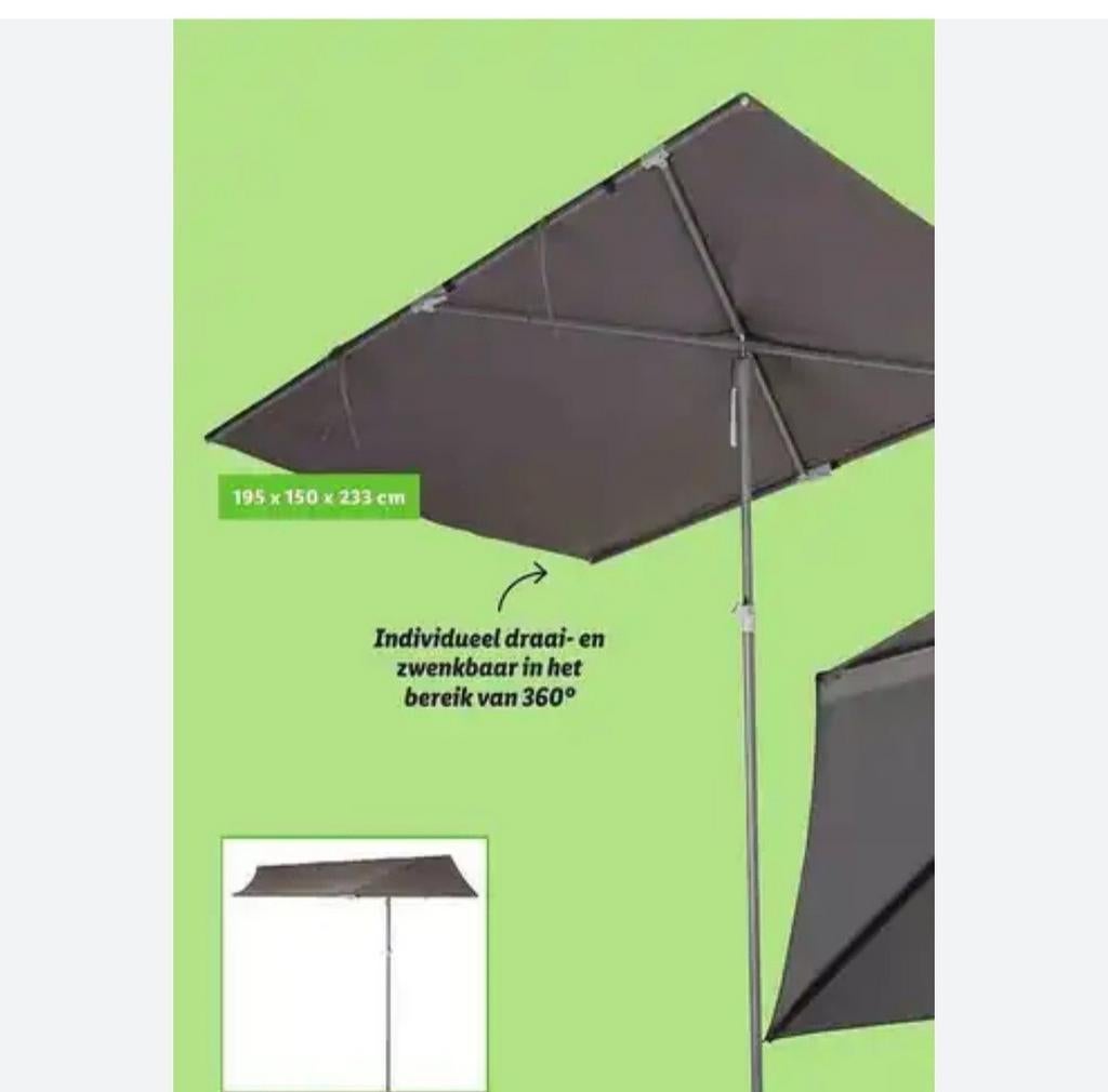 Zonnescherm / Parasol - Zo goed als nieuw, Tuin en Terras, Parasols, Zo goed als nieuw, Zweefparasol, 1 tot 2 meter, Kantelbaar