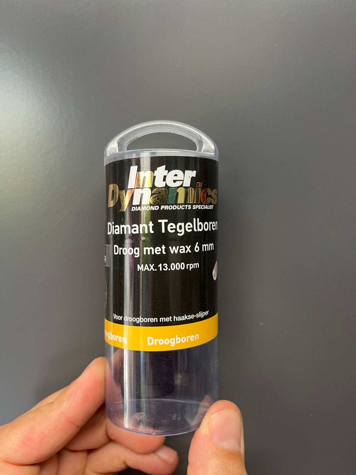 InterDynamics diamant tegelboor 6 mm – Droogboren met wax, Ophalen of Verzenden, Nieuw