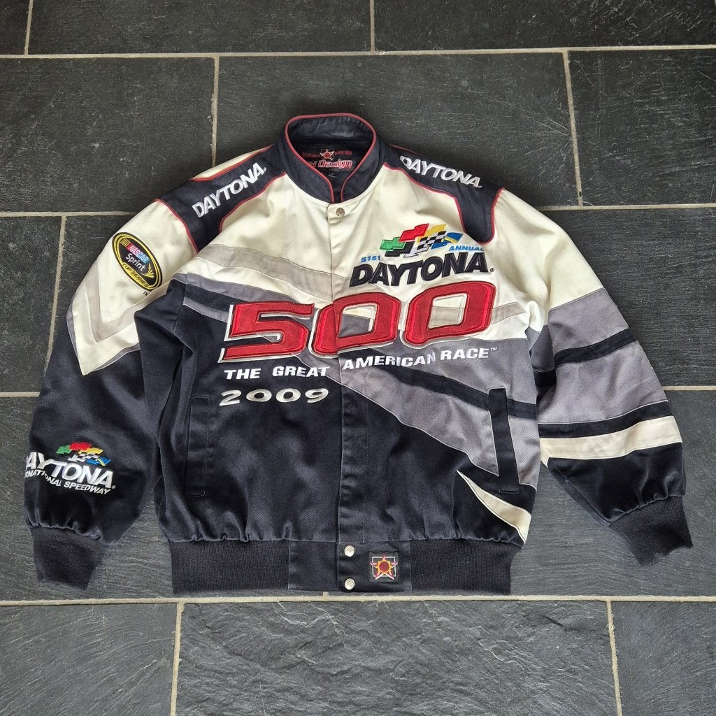 JH Design Vintage Daytona 500 Nascar Racing Jacket - L, Meerkleurig, Ophalen of Verzenden, Gedragen, JH design
