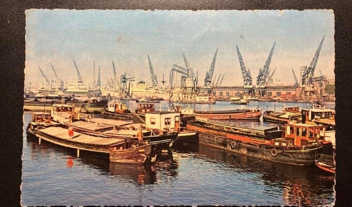 Haven Rotterdam  Maashaven Binnenvaart jaren zestig, Verzamelen, Ansichtkaarten | Nederland, Ophalen of Verzenden