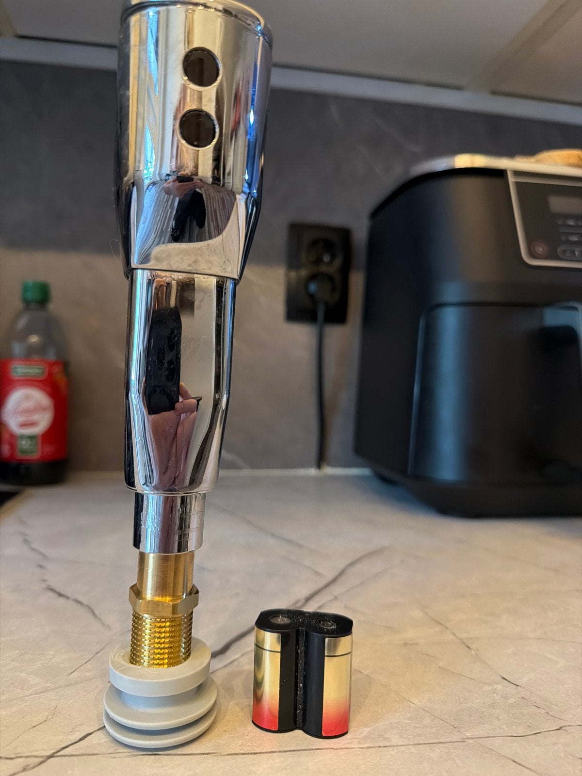 Grohe urinoirs spoeler infrarood, Ophalen of Verzenden, Gebruikt, Chroom, Kraan