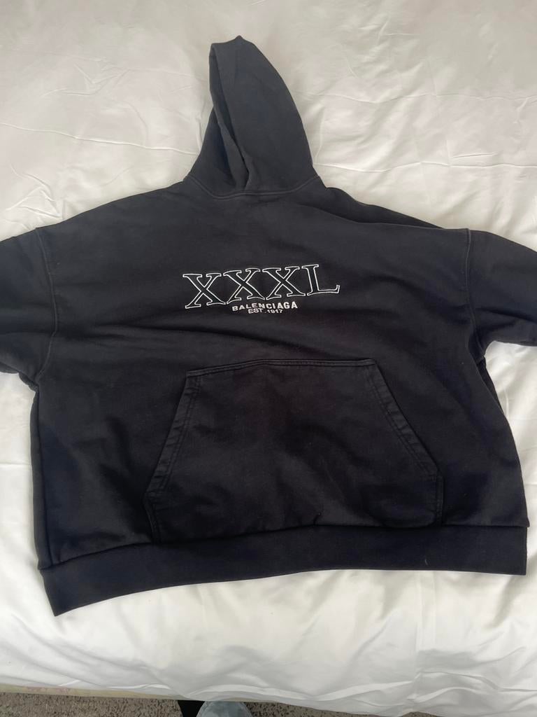 Balenciaga XXXL Hoodie Zwart Unisex, Kleding | Heren, Truien en Vesten, Zo goed als nieuw, Overige maten, Zwart, Ophalen of Verzenden