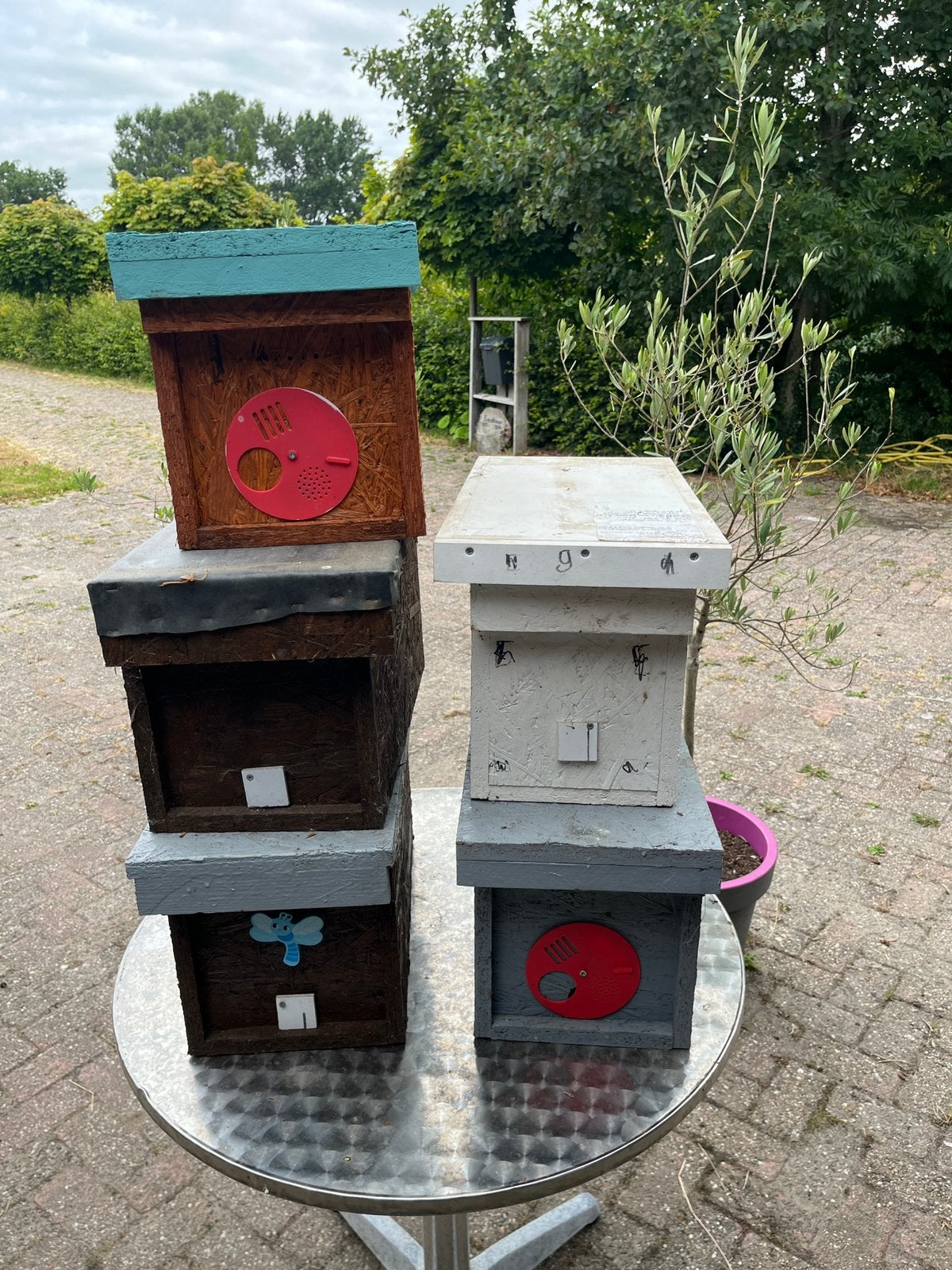 Bijenkastjes 5 ramer spaarkast, Bijen