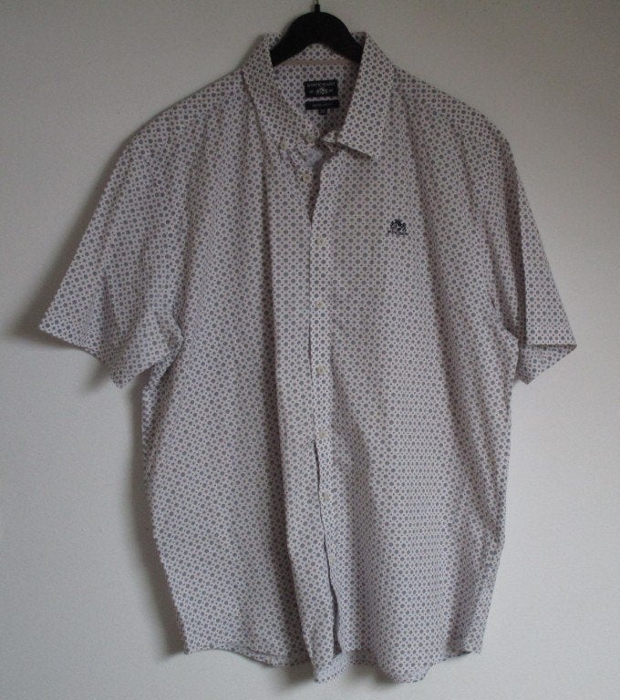 Nr.55: Overhemd van State of Art wit met print maat 3XL XXXL, Kleding | Heren, State of Art, Overhemd, Overige kleuren, Ophalen of Verzenden