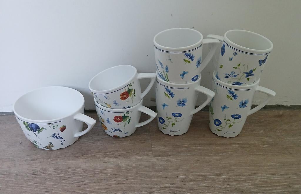 7 x Janneke Brinkman mepal servies, Caravans en Kamperen, Kampeeraccessoires, Ophalen of Verzenden, Zo goed als nieuw