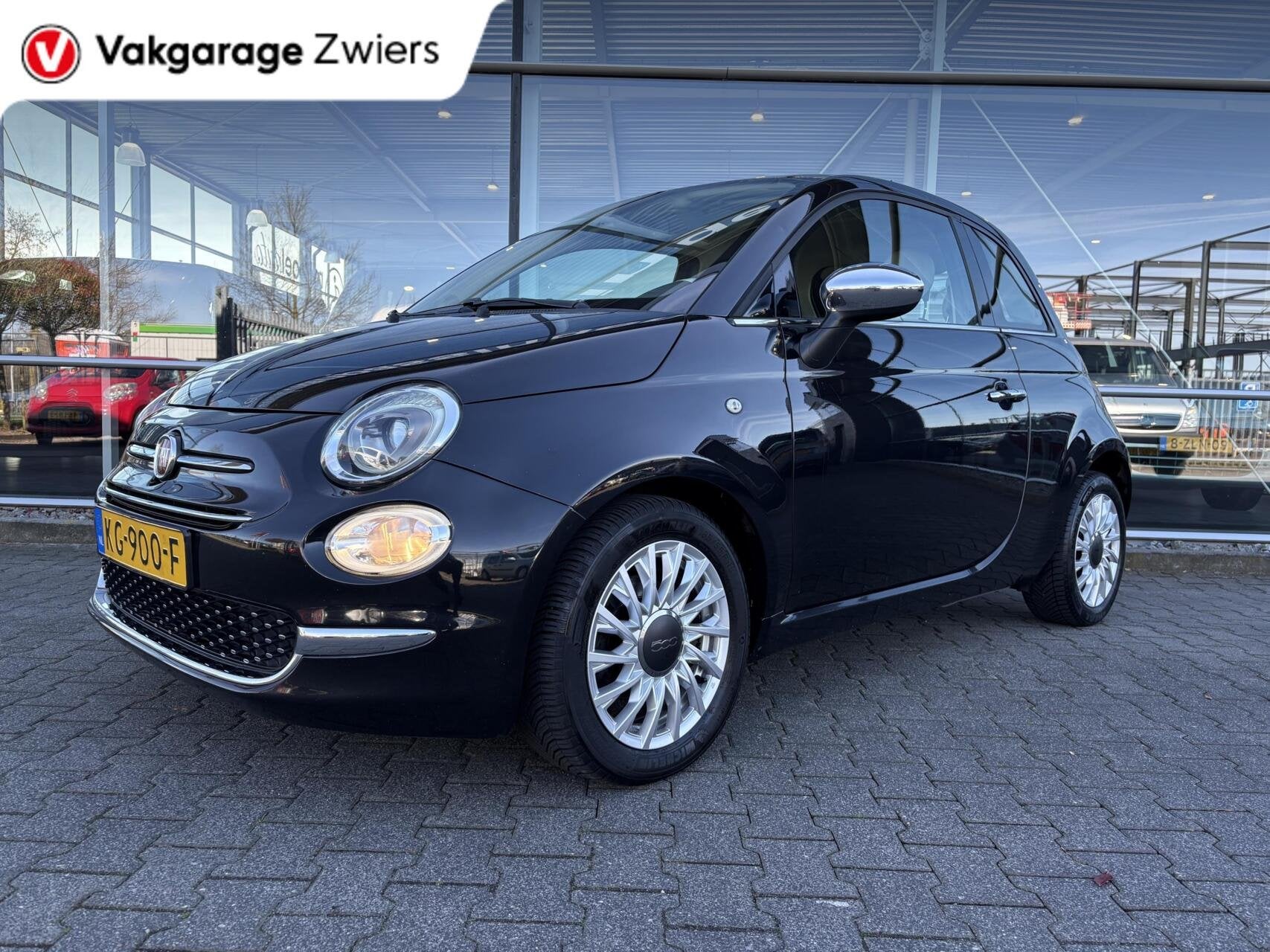 Fiat 500 0.9 TwinAir Turbo Lounge, Navi, Glazen Dak, Airco, Auto's, Fiat, Voorwielaandrijving, Gebruikt, Bedrijf, Handgeschakeld