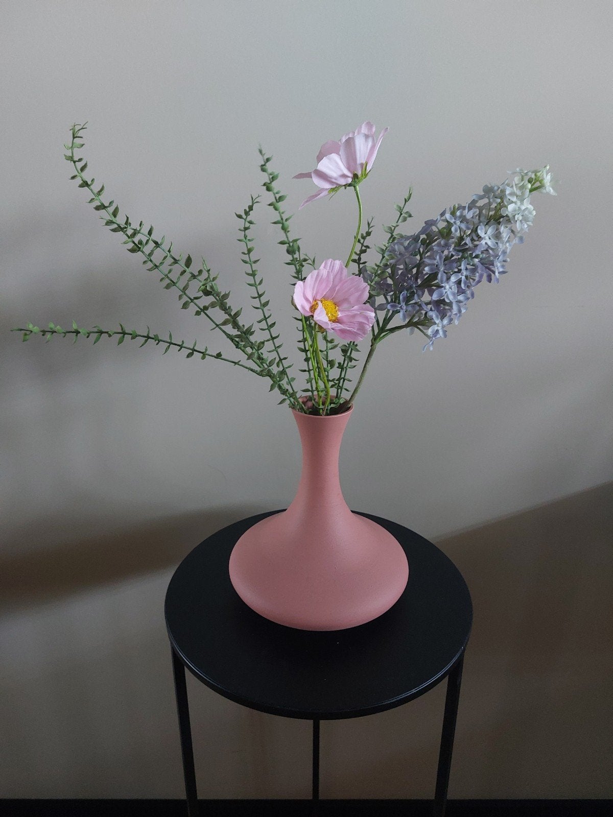 Kunstbloemen boeket in Silk-ka, Huis en Inrichting, Ophalen of Verzenden, Zo goed als nieuw, Boeket, Paars