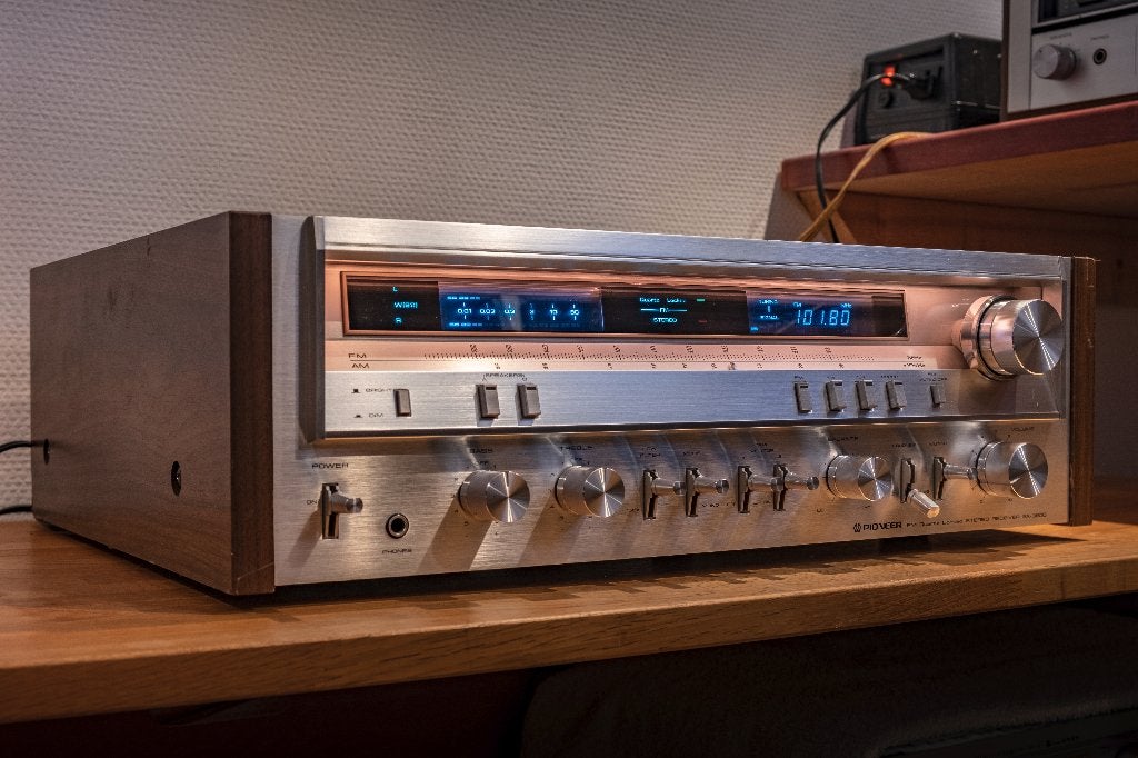 Pioneer sx3800 vintage receiver 110v + converter, Audio, Tv en Foto, Versterkers en Receivers, Gebruikt, Ophalen of Verzenden