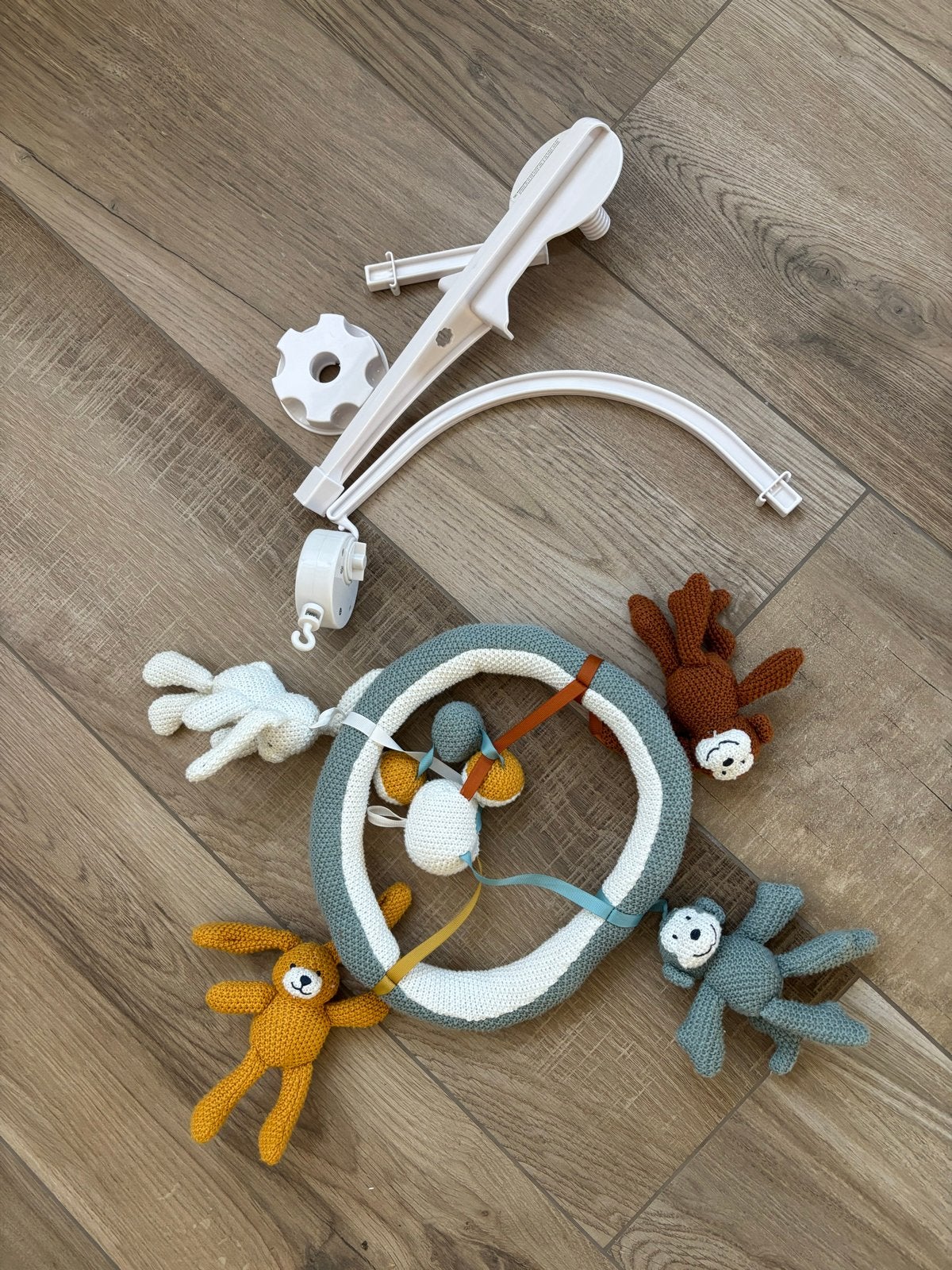 Muziek mobiel met gehaakte dieren, Ophalen of Verzenden, Zo goed als nieuw
