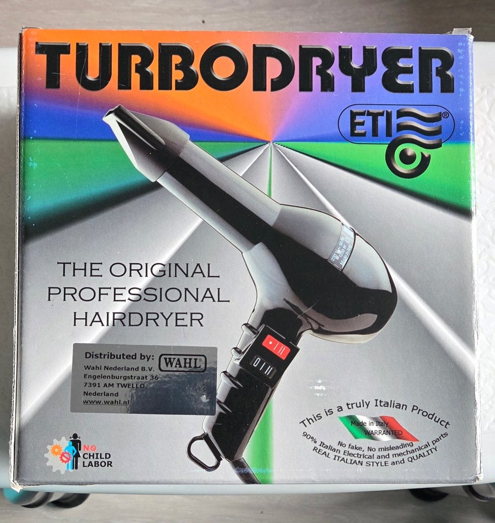 Nieuw, ETI Turbodryer Professionele Föhn - Nieuw in Doos, Ophalen of Verzenden, Nieuw, Haarverzorging
